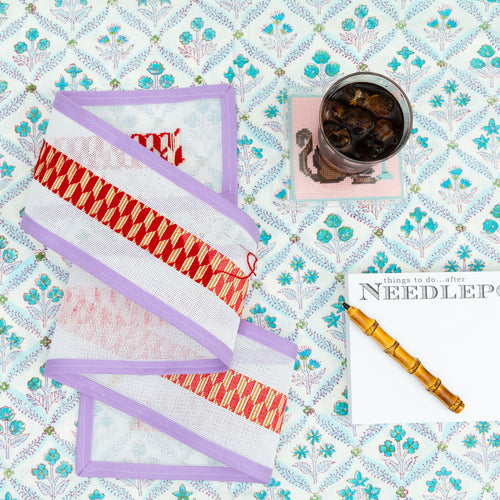 Needlepoint stitches create designs that have depth, texture, colors, shading, and artistic flair.