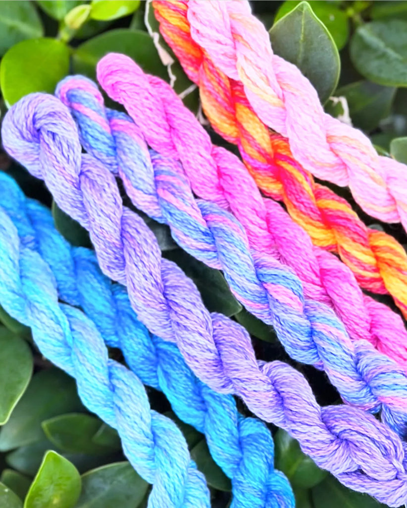 Needlepointing with Variegated Threads