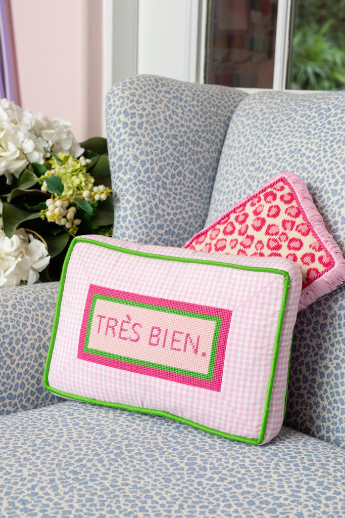 Cheeky Needlepoint Pillows for Playful Home Decor