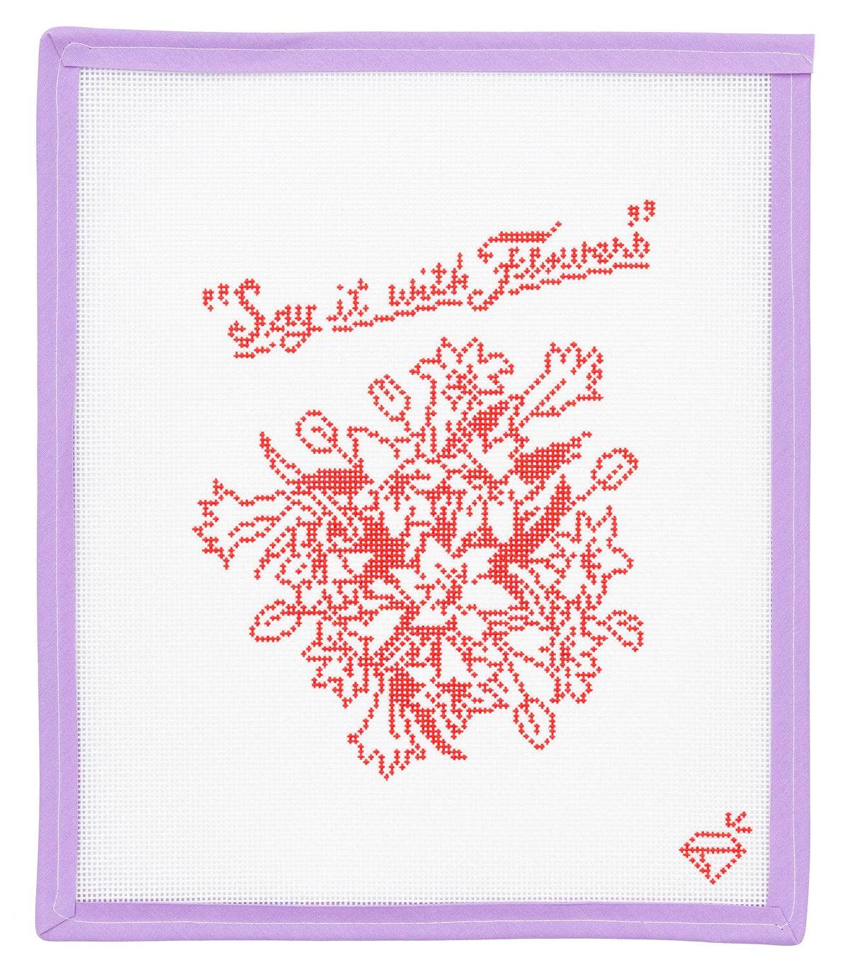 Say It With FlowersNeedlepoint Canvas from Lycette Designs