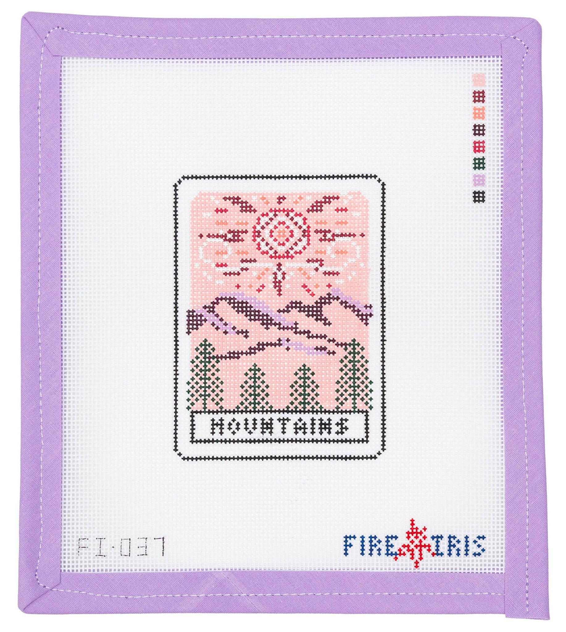Mountains Tarot Card Needlepoint Canvas from Lycette Designs