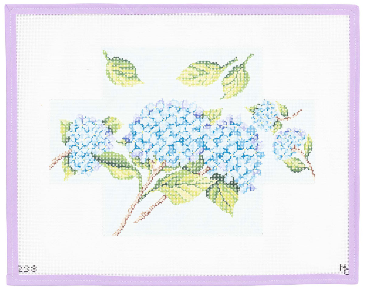 Hydrangea Brick Cover Needlepoint Canvas from Lycette Designs