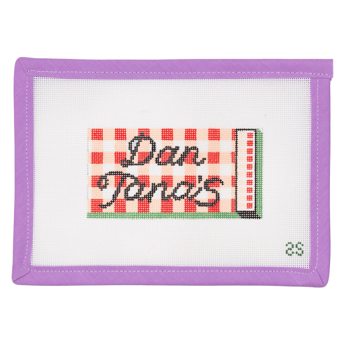 Dan Tana's Matchbox Needlepoint Canvas from Lycette Designs