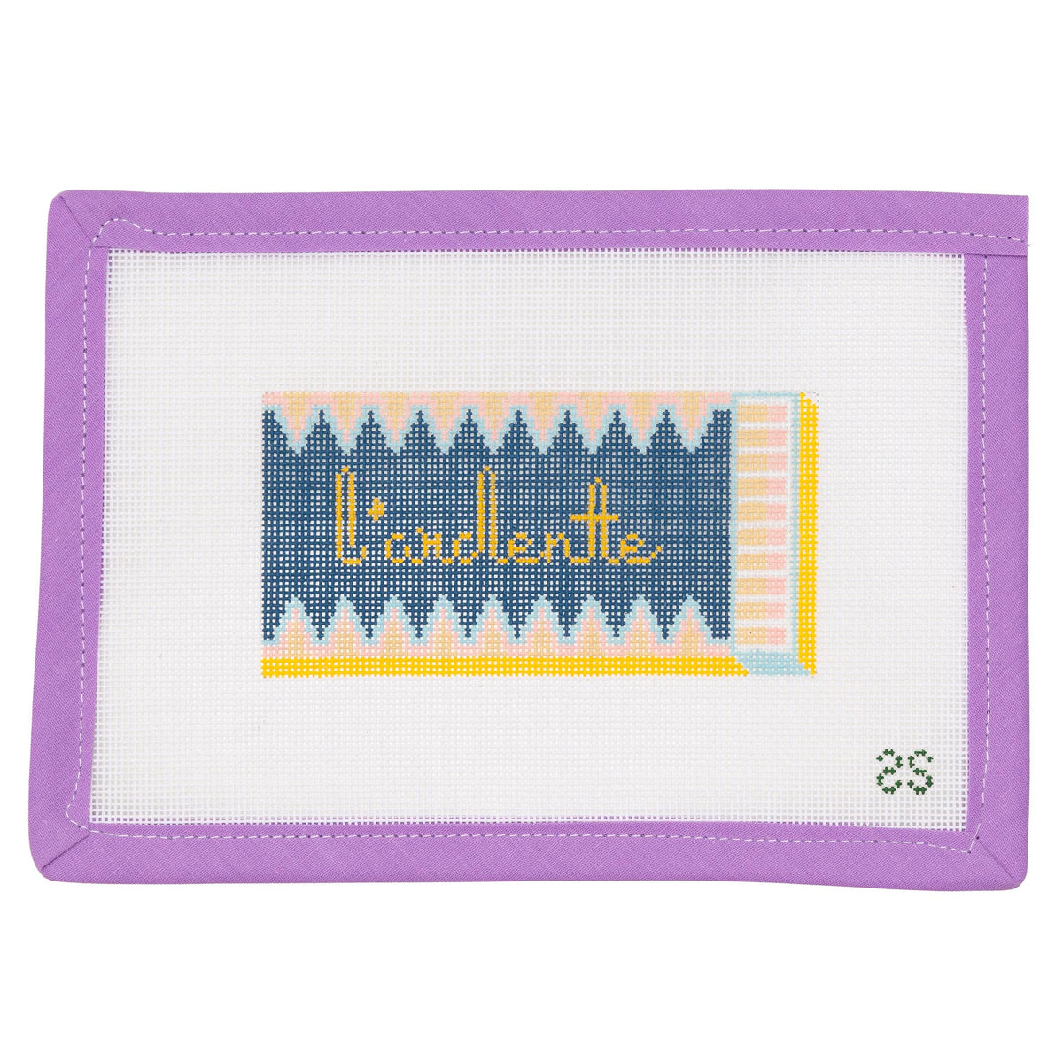 L'ardente Matchbox Needlepoint Canvas from Lycette Designs