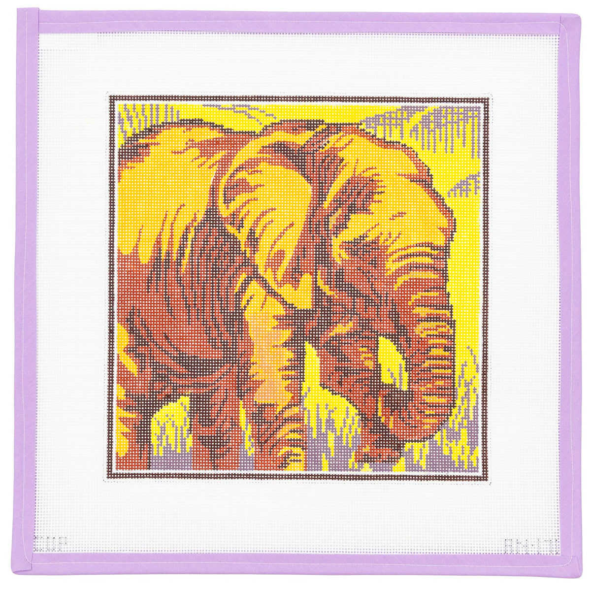 Graphic Elephant Needlepoint Canvas from Lycette Designs. Needlepoint