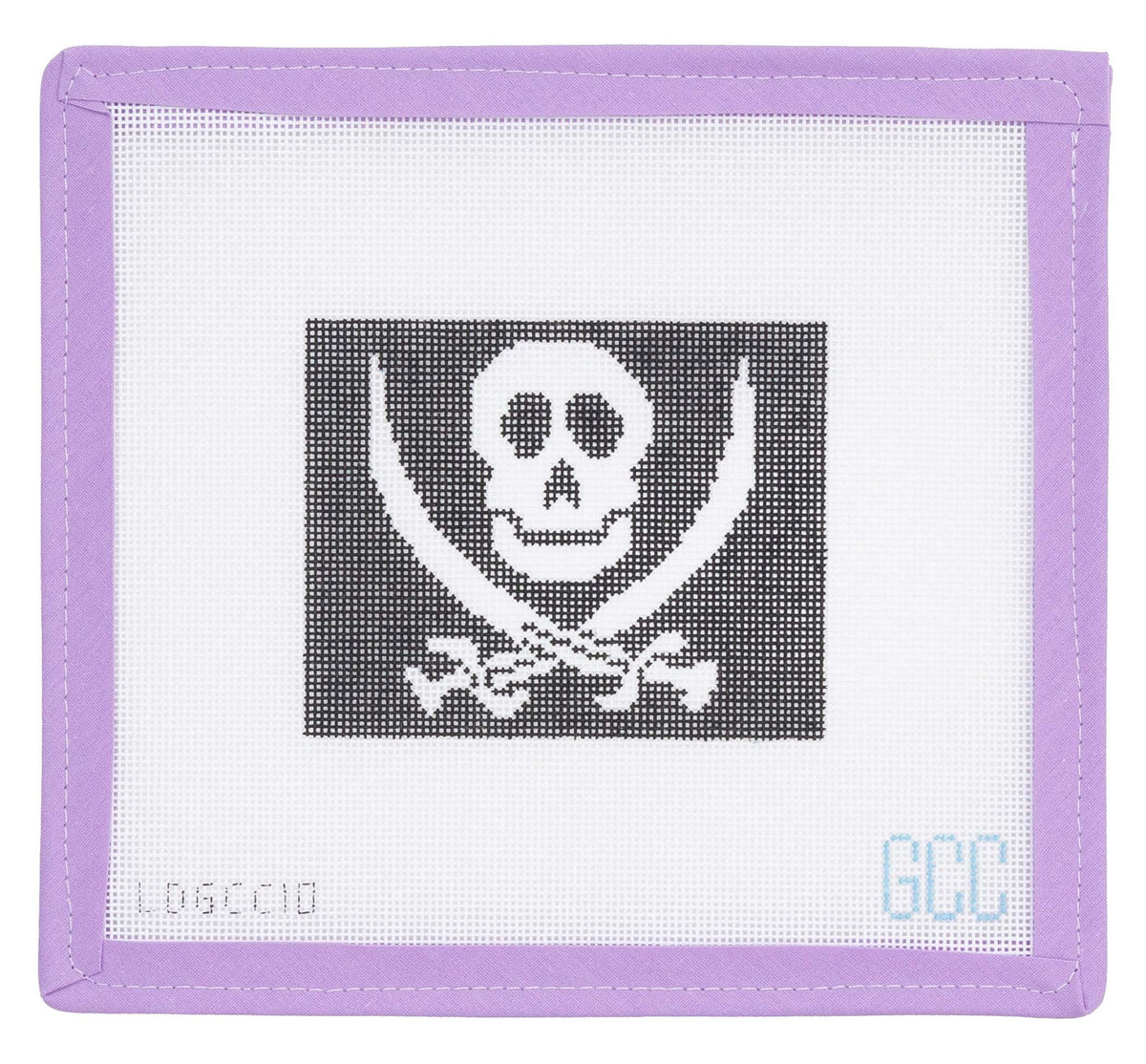 Pirate Flag Needlepoint Canvas from Lycette Designs. Needlepoint
