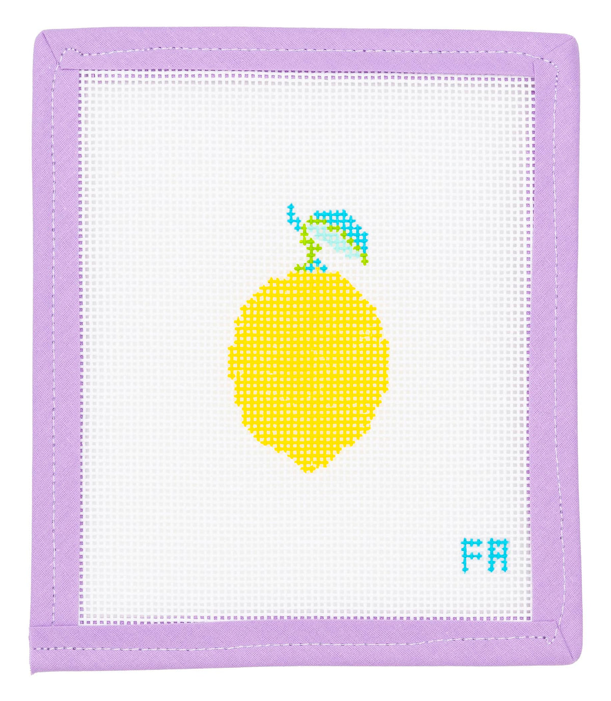 Mini Lemon Needlepoint Canvas from Lycette Designs. Needlepoint canvases, fibers, and finishing.