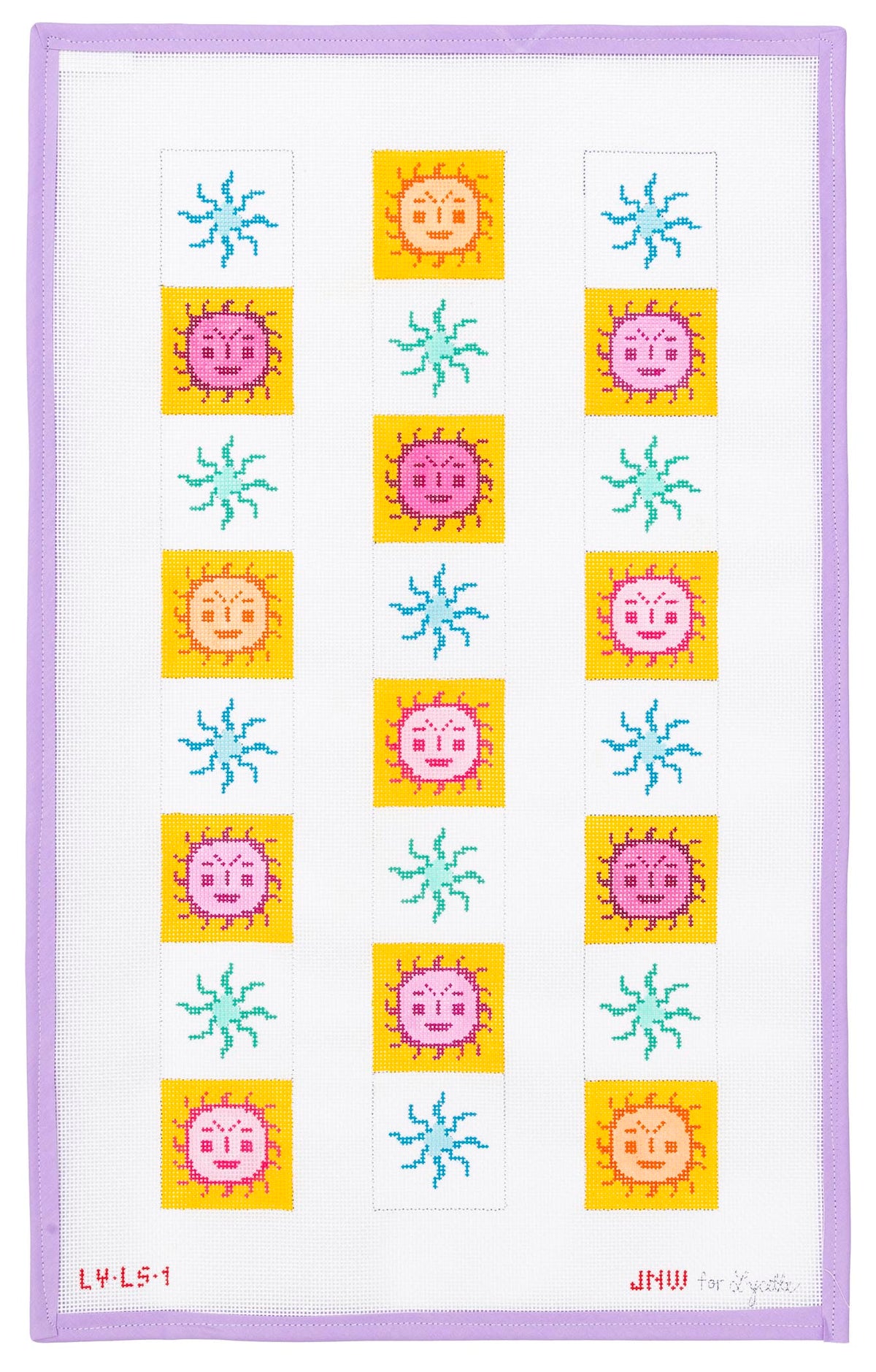 Sun Luggage Rack Straps Needlepoint Canvas from Lycette Designs