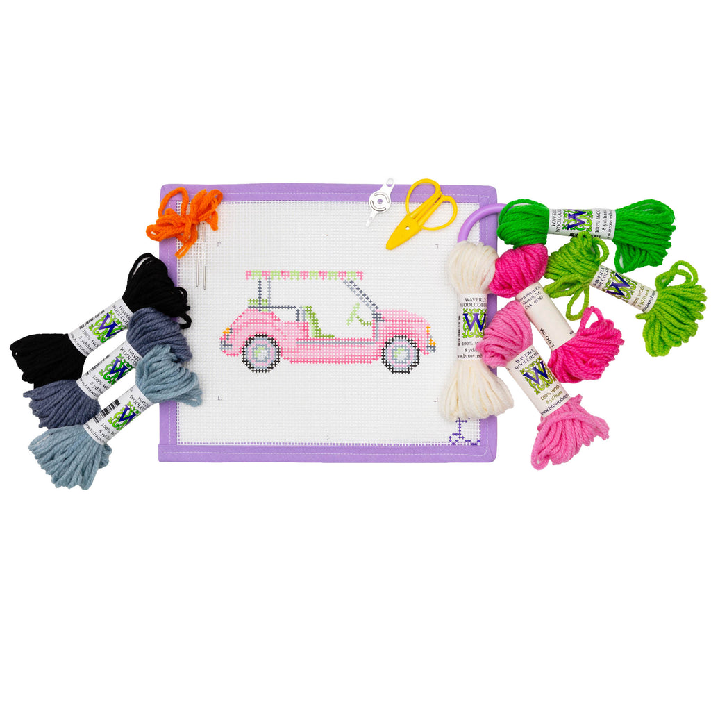 Starfish - 10 Mesh Beginner Kit Needlepoint Canvas from Lycette
