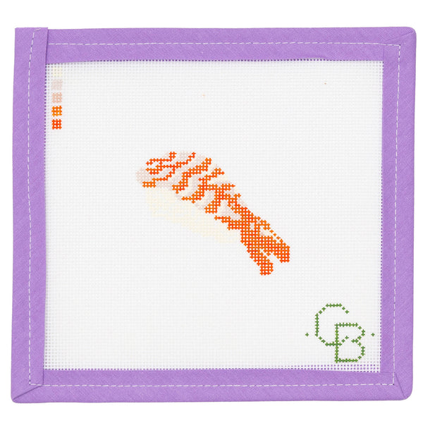 Shrimp Sushi Needlepoint Canvas from Lycette Designs. Needlepoint