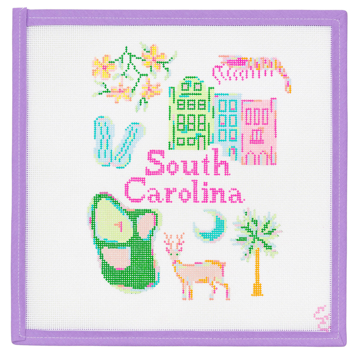 South Carolina Needlepoint Canvas from Lycette Designs