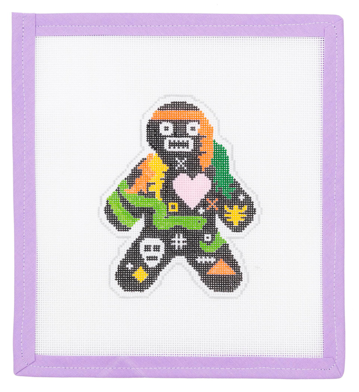 Mini Voodoo Doll Needlepoint Canvas from Lycette Designs. Needlepoint