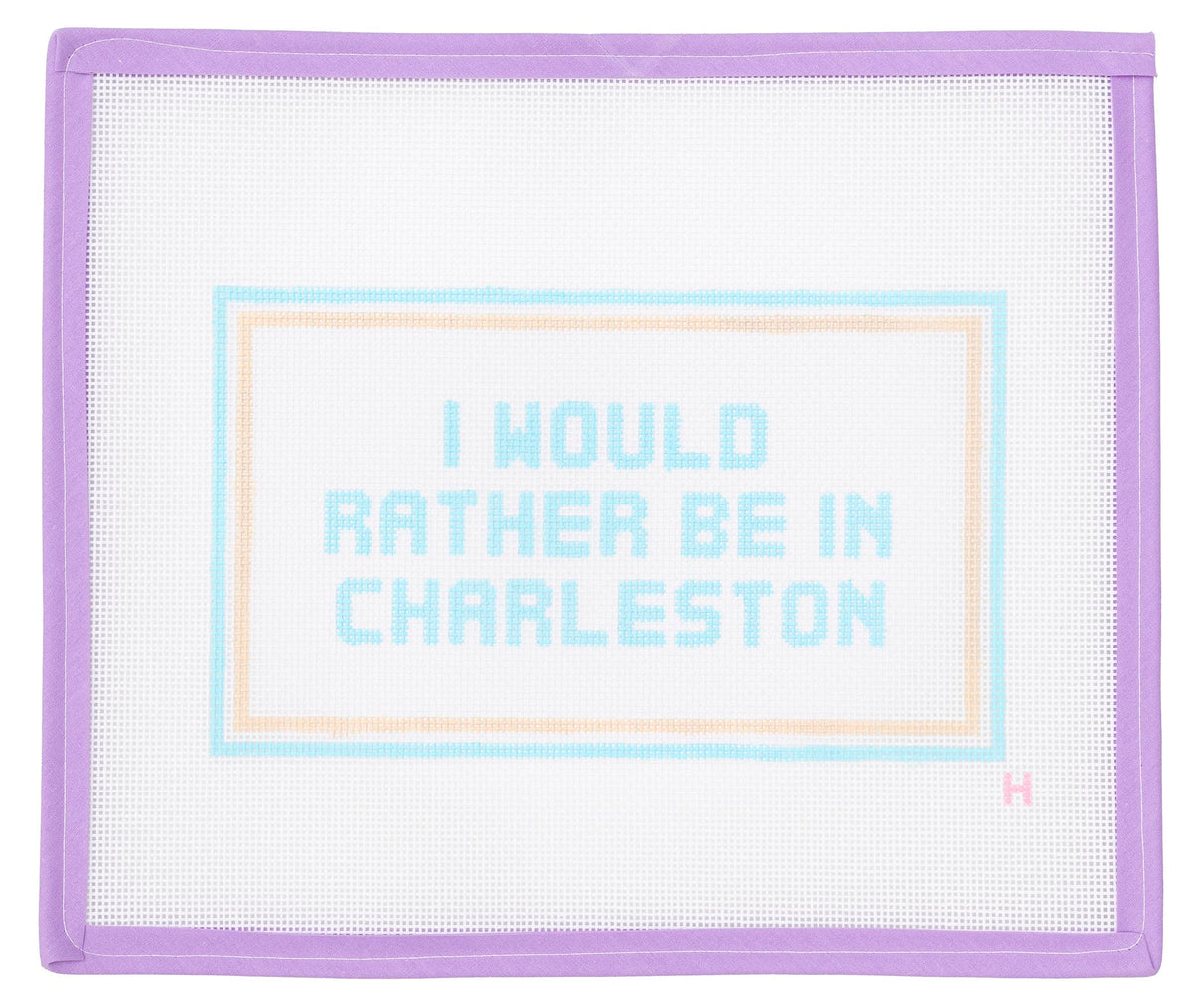 I Would Rather Be In Charleston Needlepoint Canvas from Lycette Designs