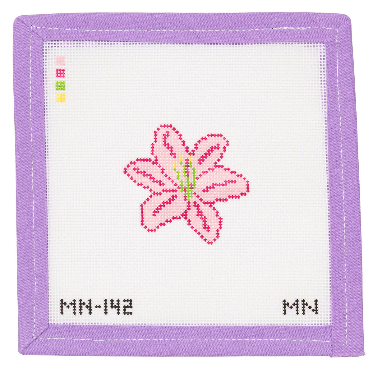 Lily Mini Needlepoint Canvas from Lycette Designs. Needlepoint