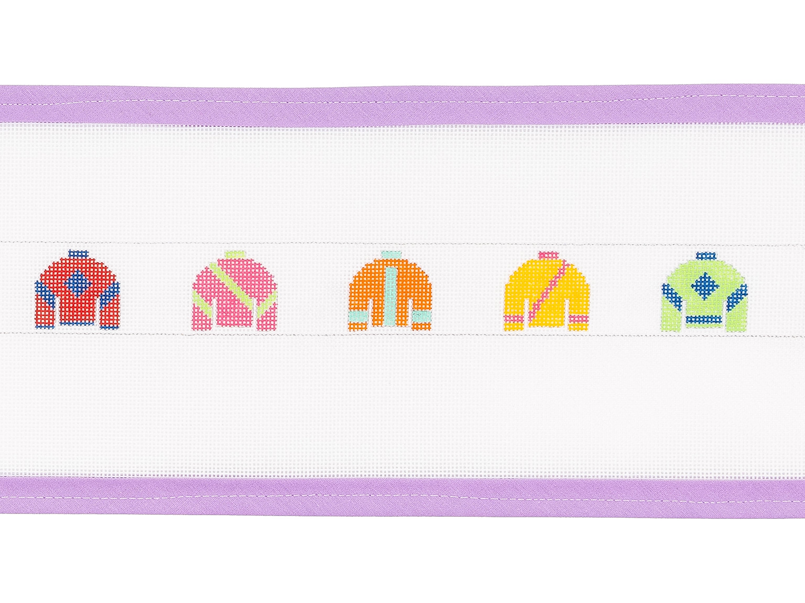 Jockey Silks Belt Needlepoint Canvas from Lycette Designs. Needlepoint