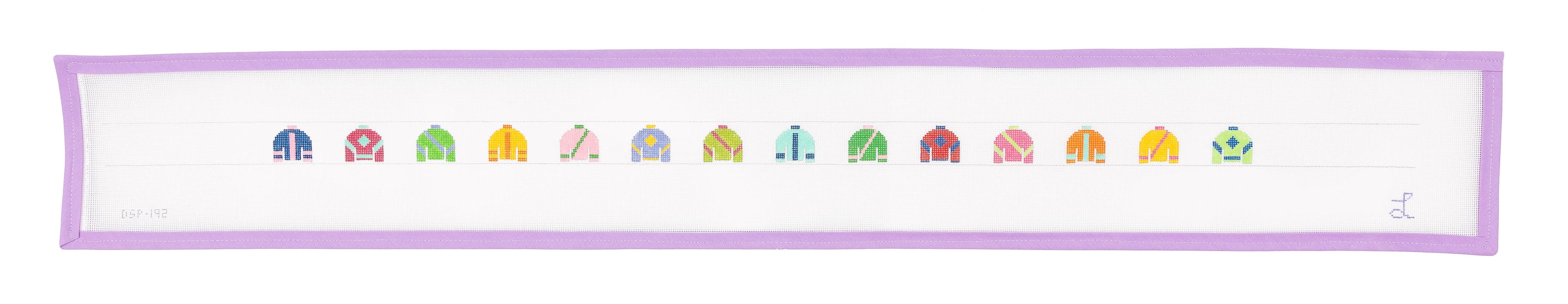 Jockey Silks Belt Needlepoint Canvas from Lycette Designs. Needlepoint