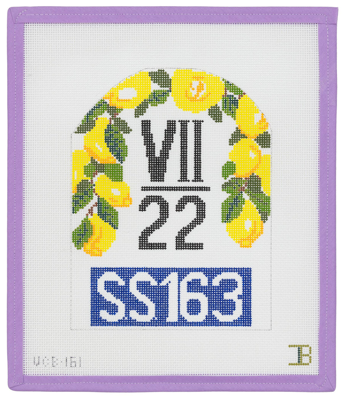 Amalfi Tile Marker Needlepoint Canvas from Lycette Designs. Needlepoint