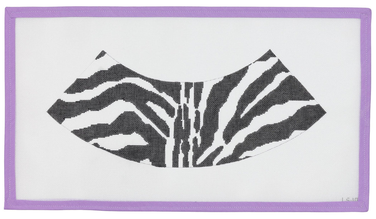 Zebra Chandelier Shade Needlepoint Canvas from Lycette Designs