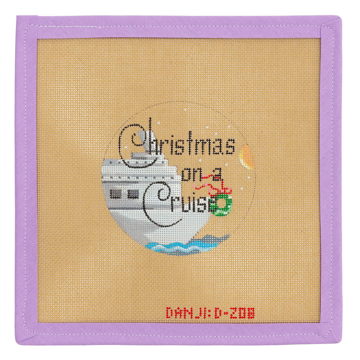Christmas On A Cruise Special Needlepoint Canvas from Lycette Designs