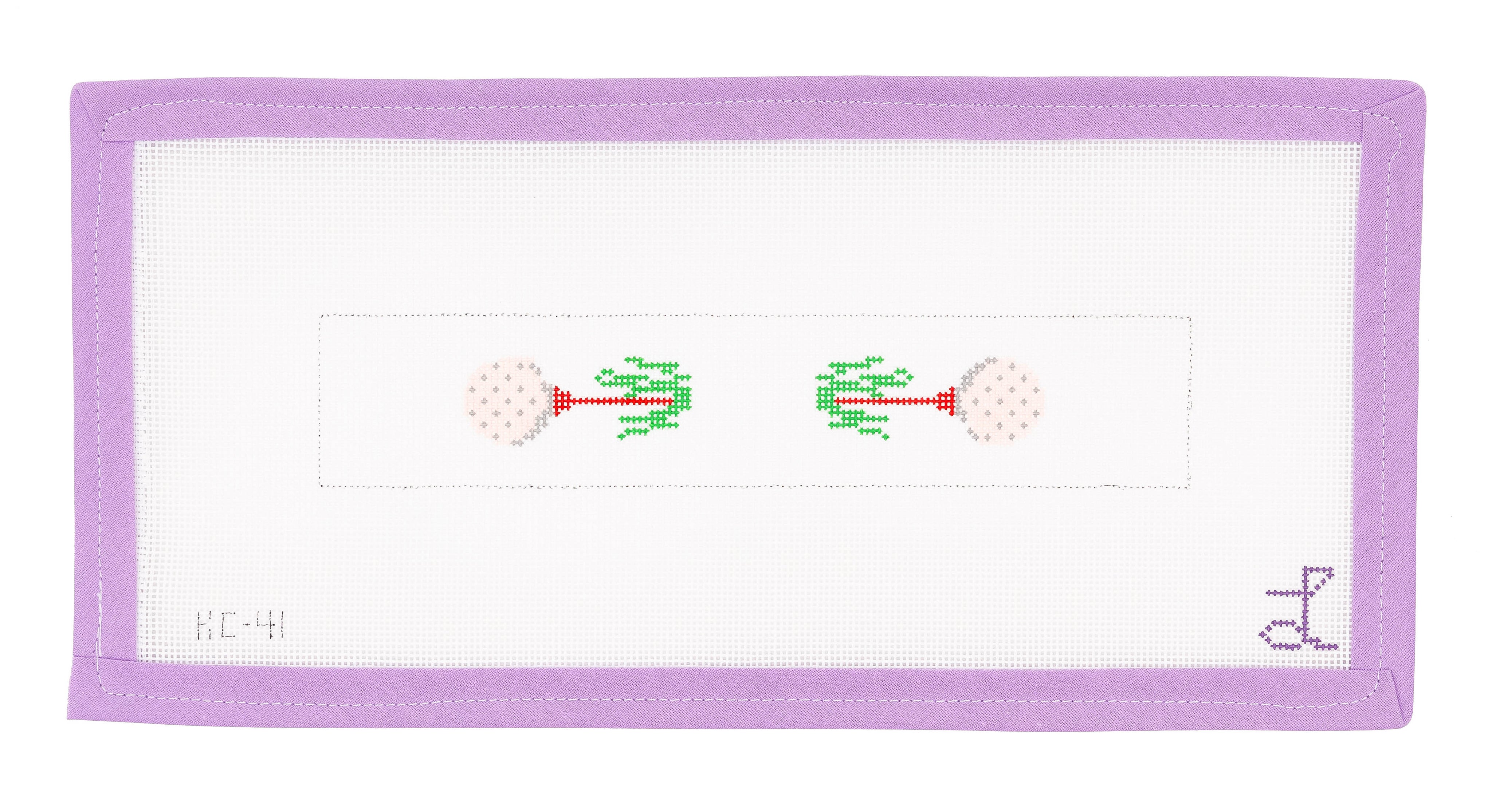 Golf Keychain Needlepoint Canvas from Lycette Designs. Needlepoint