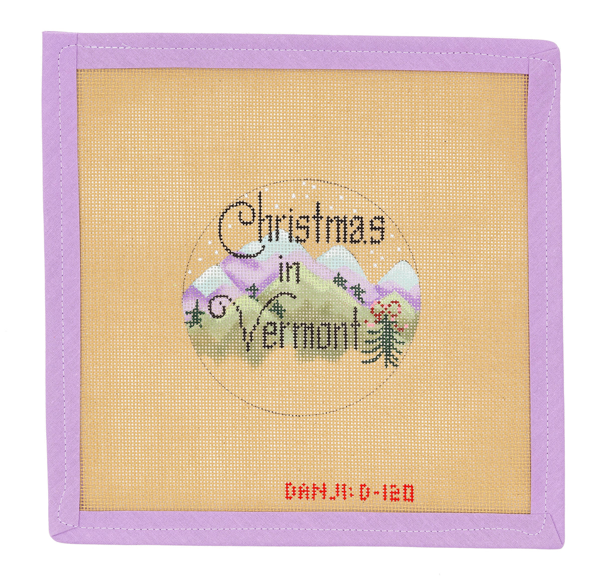 Christmas In Vermont Needlepoint Canvas from Lycette Designs