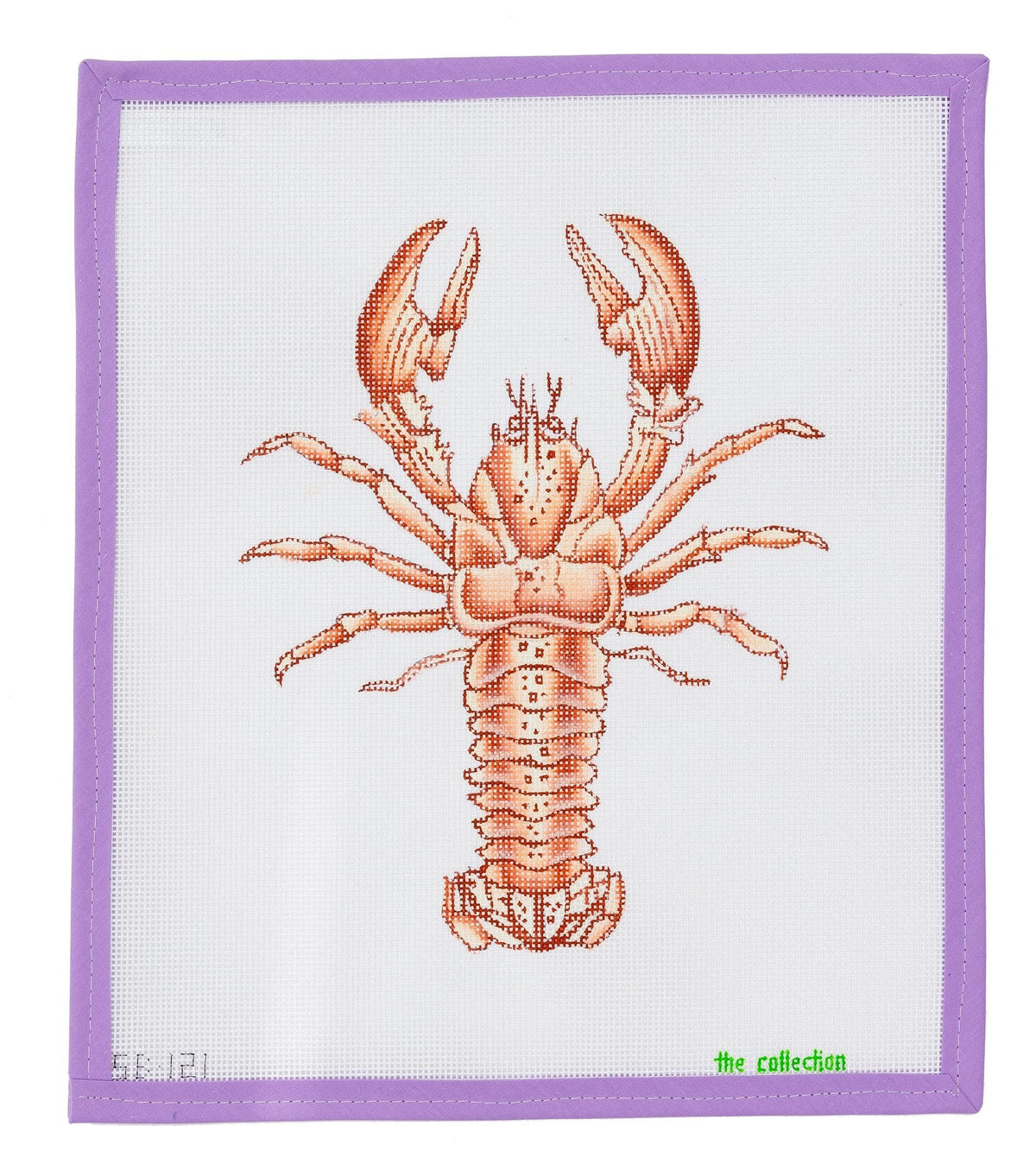 Elegant Red Lobster Needlepoint Canvas from Lycette Designs