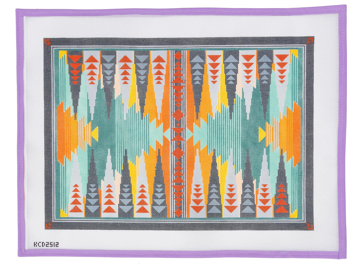 Jodie Backgammon Board Needlepoint Canvas from Lycette Designs