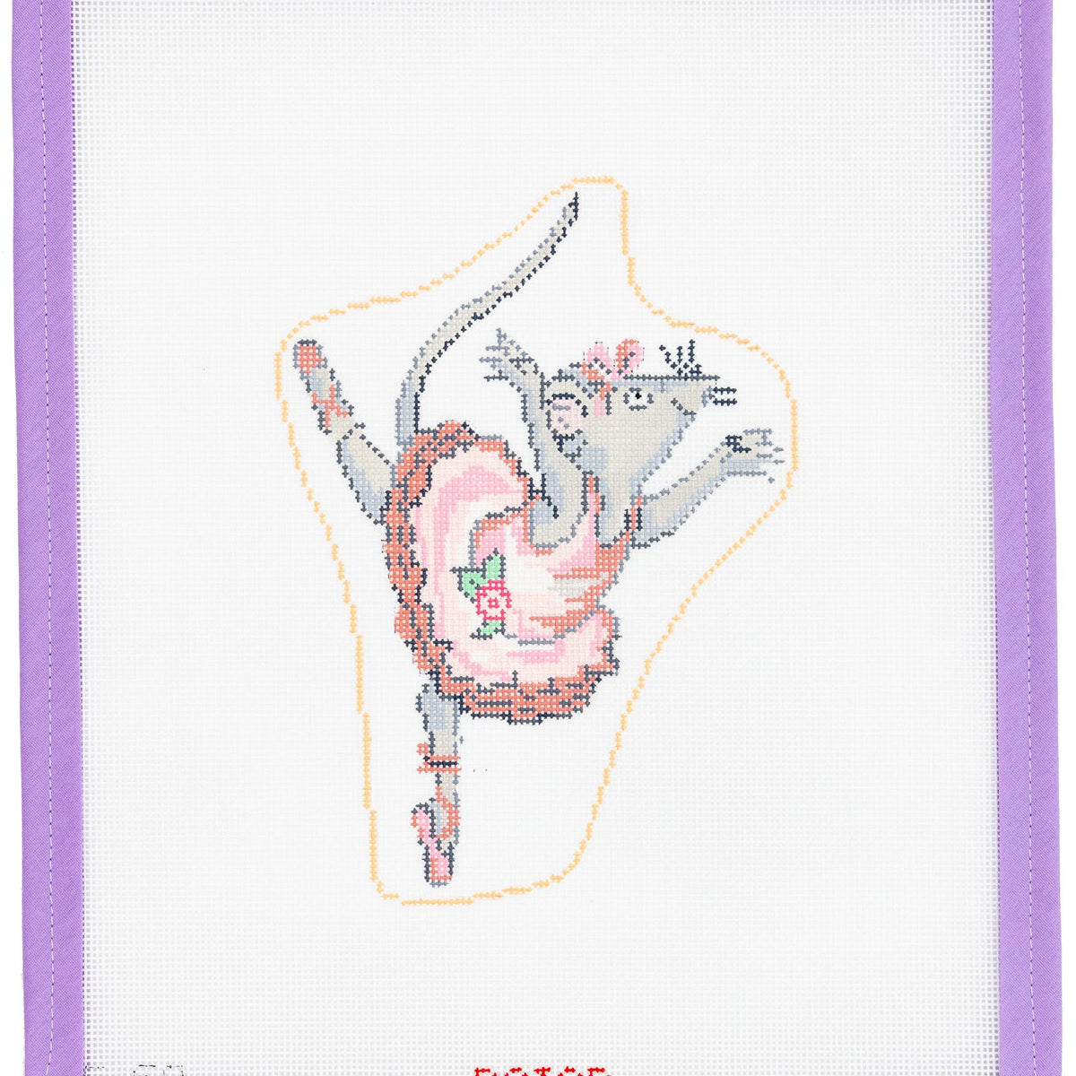 Angelina Ballerina Needlepoint Canvas from Lycette Designs. Needlepoint