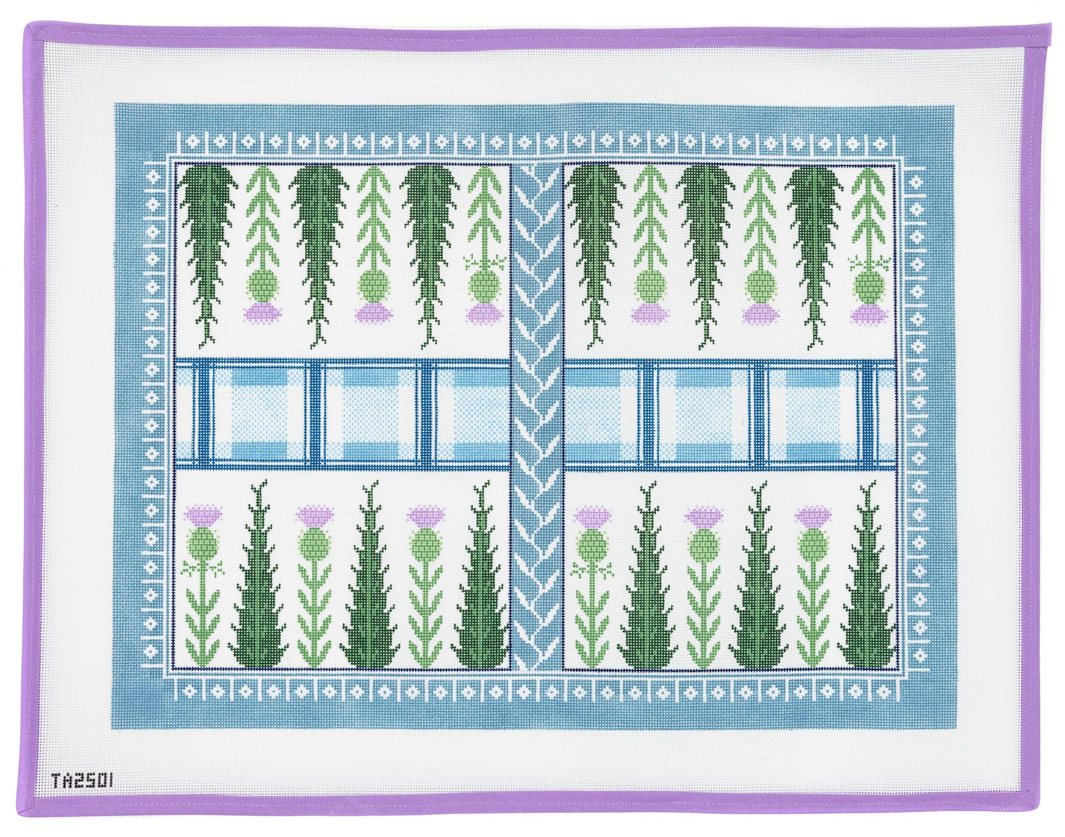 Thistle Backgammon Board Needlepoint Canvas from Lycette Designs