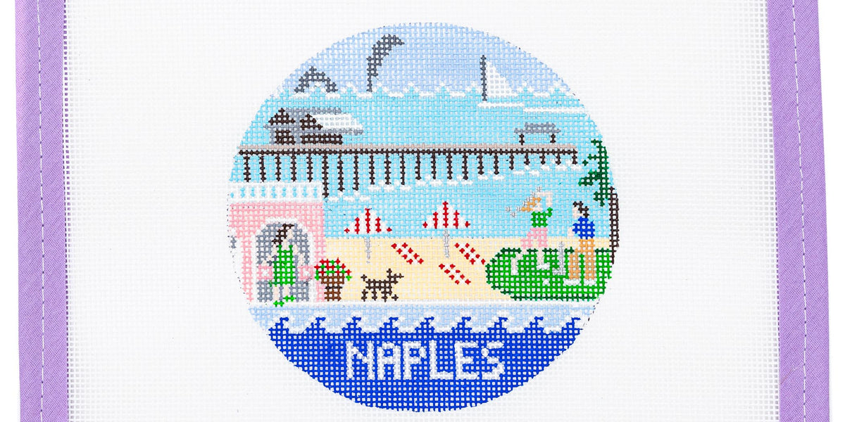 Naples Needlepoint Canvas from Lycette Designs. Needlepoint canvases