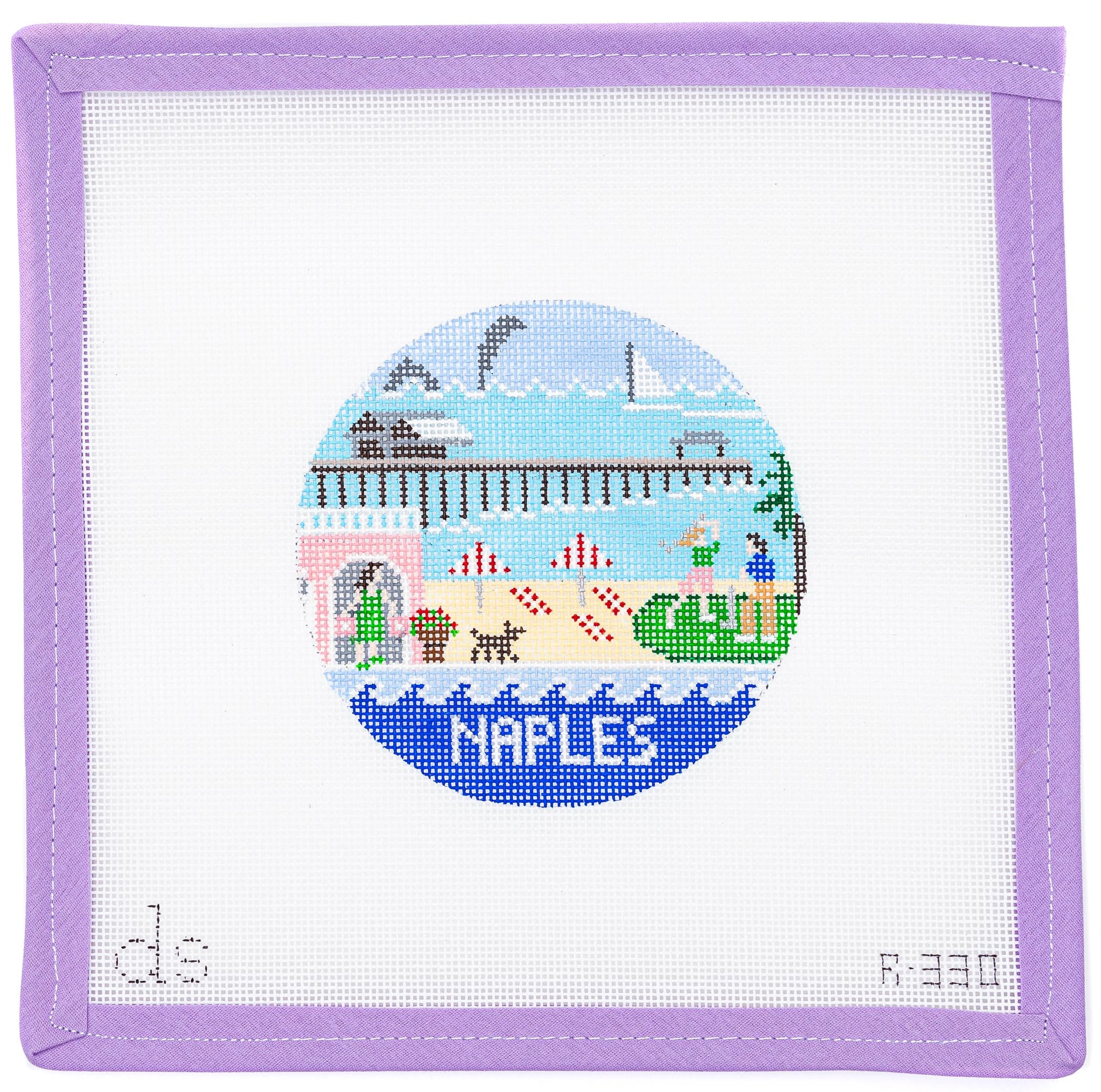 Naples Needlepoint Canvas from Lycette Designs. Needlepoint canvases