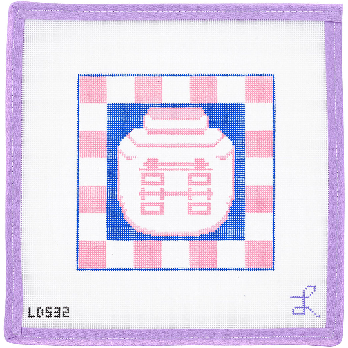 Ginger Jar Needlepoint Canvas from Lycette Designs. Needlepoint