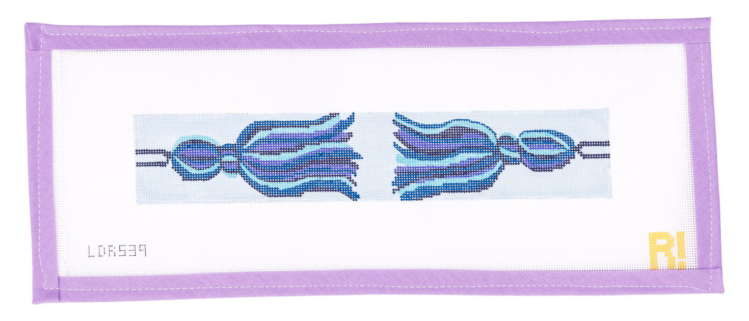 Tassel Keychain Needlepoint Canvas from Lycette Designs. Needlepoint