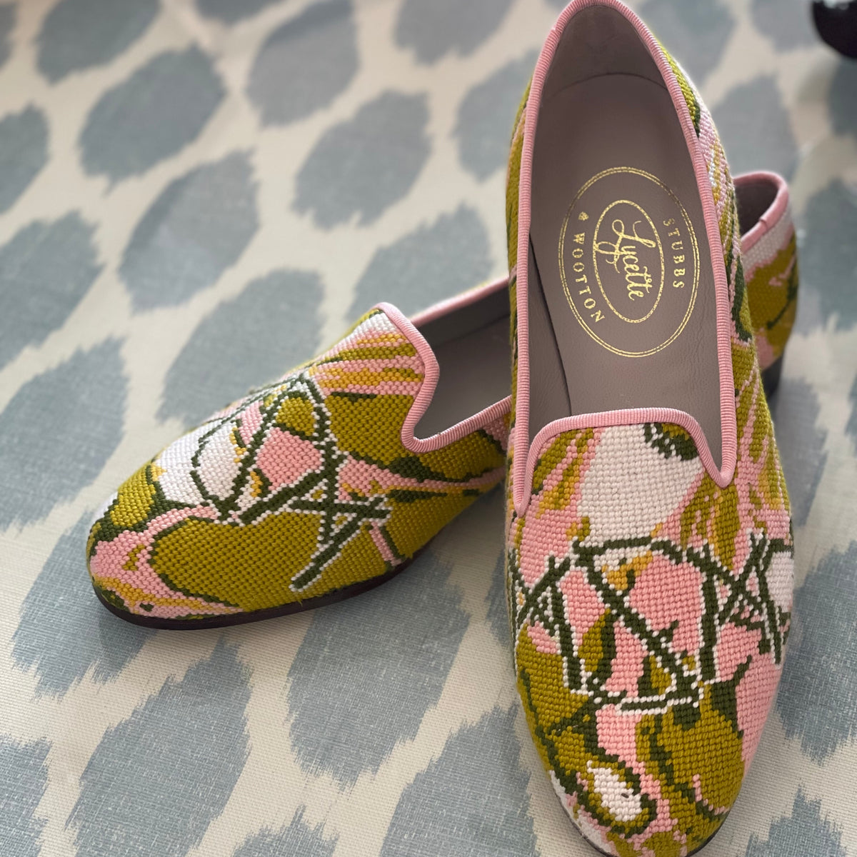 Stubbs & Wootton x Lycette Needlepoint Slipper Needlepoint Canvas